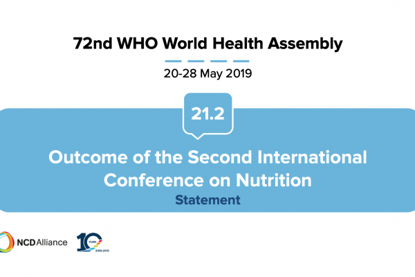 72nd WHO WHA Statement on Item 21.2 Outcome of the Second International Conference on Nutrition 